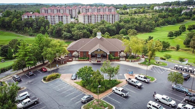aerial view of a golf course