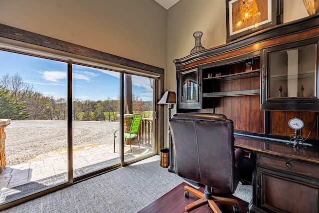 3701 S 1500th Rd, Rich Hill, MO 64779 - office area with wood finished floors