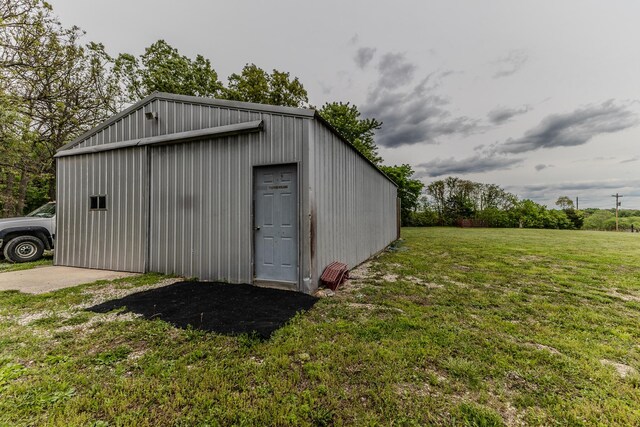 view of outbuilding featuring an outdoor structure