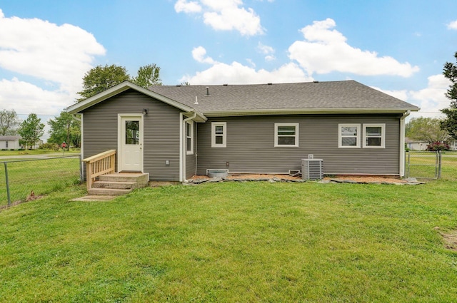 610 Chicago Ave, Marionville, MO 65705 - back of property with central AC unit and roof with shingles