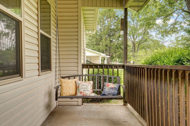 view of balcony