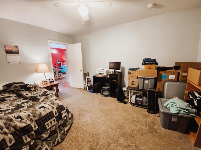310 W Delta St, Aurora, MO 65605 - carpeted bedroom with a ceiling fan