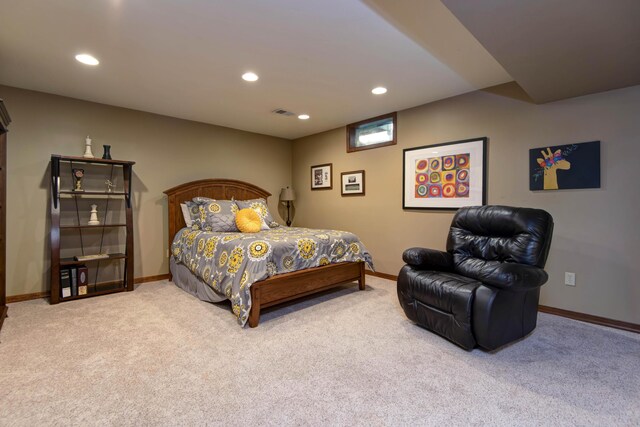 1918 E Buena Vista St, Springfield, MO 65804 - bedroom with carpet flooring, recessed lighting, and baseboards