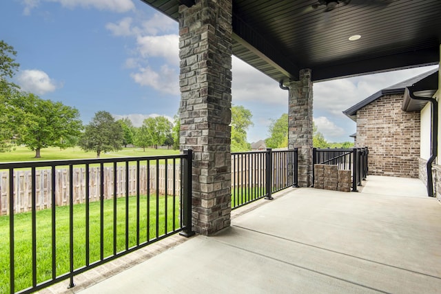 view of balcony
