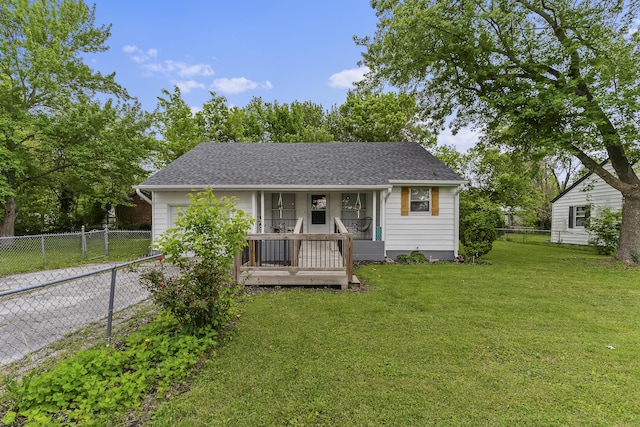 311 S Center St, Fordland, MO 65652 - view of front of property with a porch, driveway, an attached garage, and roof with shingles