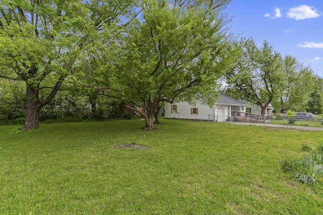 311 S Center St, Fordland, MO 65652 - view of yard with an attached garage and driveway