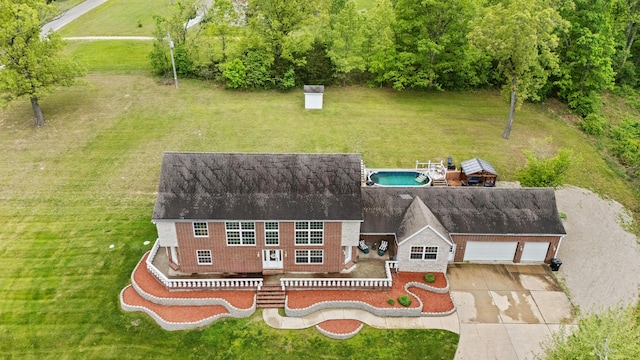 aerial view of property and surrounding area