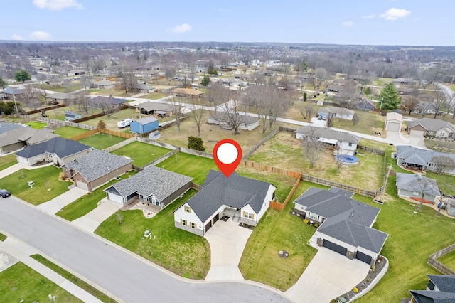 view of property location with nearby suburban area