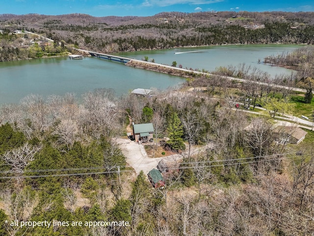 167 Motel Ln, Cape Fair, MO 65624 - drone / aerial view of a large body of water and a forest