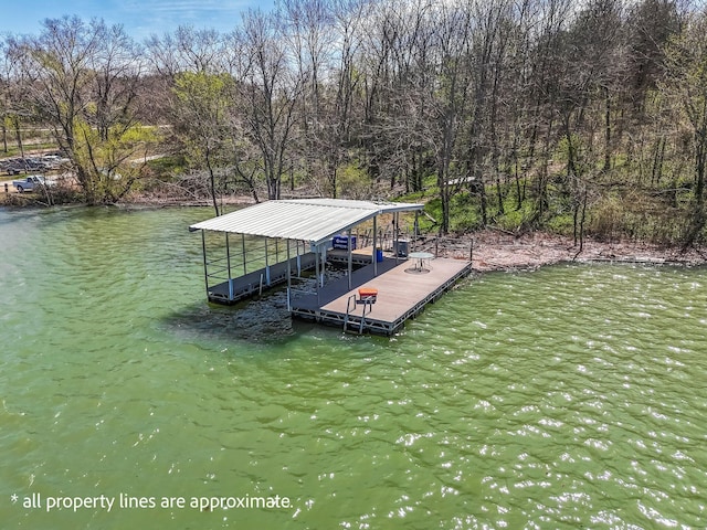 167 Motel Ln, Cape Fair, MO 65624 - dock area featuring boat lift