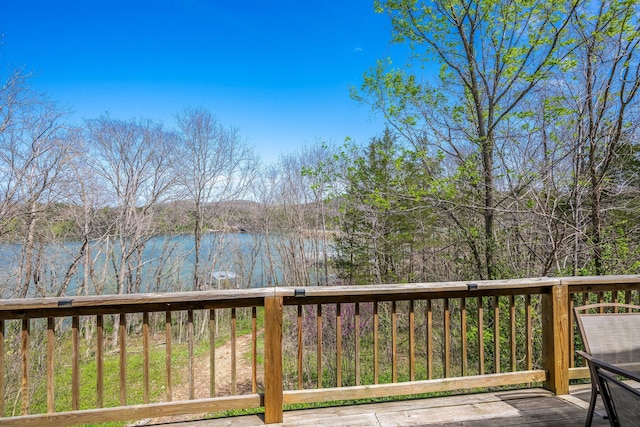 167 Motel Ln, Cape Fair, MO 65624 - deck with a water view