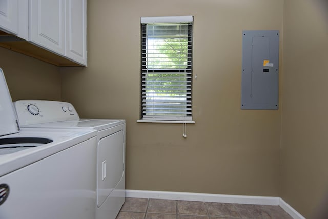 186 Bunker Ridge Dr Unit 2, Branson, MO 65616 - washroom with independent washer and dryer, cabinet space, baseboards, and electric panel