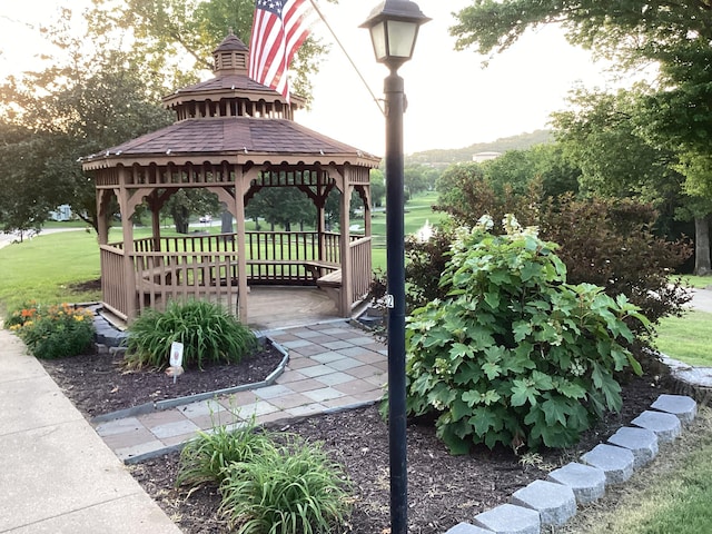 186 Bunker Ridge Dr Unit 2, Branson, MO 65616 - view of community featuring a gazebo and a lawn