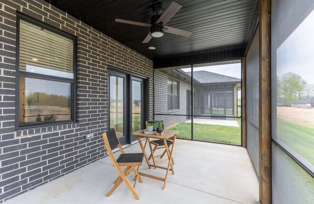 5955 S Farm Rd 163 205A, Springfield, MO 65810 - sunroom / solarium with a ceiling fan