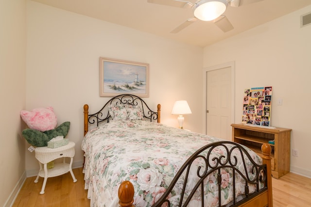 62 Turtledove Ln, Lampe, MO 65681 - bedroom featuring light wood finished floors, baseboards, and a ceiling fan