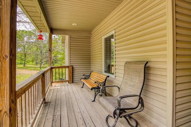 62 Turtledove Ln, Lampe, MO 65681 - wooden deck featuring a porch