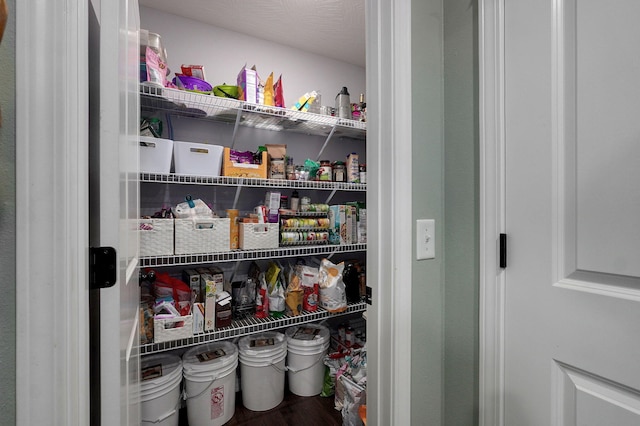 view of pantry