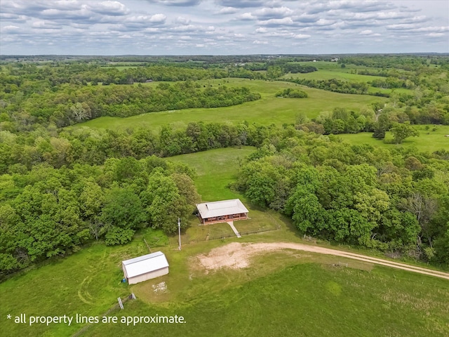 4949 S 196th Rd, Halfway, MO 65663 - aerial view of a heavily wooded area