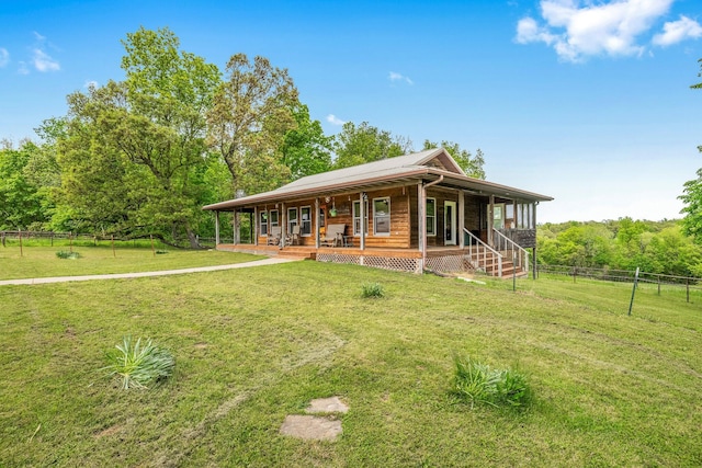 4949 S 196th Rd, Halfway, MO 65663 - farmhouse inspired home featuring covered porch