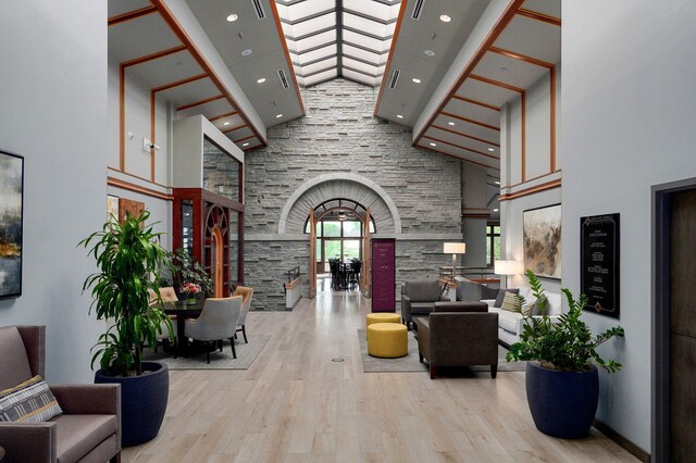 5245 S Stonehaven Dr, Springfield, MO 65809 - community lobby with high vaulted ceiling and recessed lighting