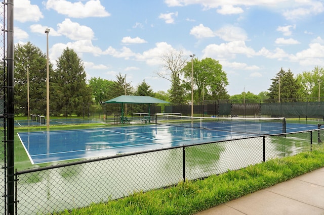 5245 S Stonehaven Dr, Springfield, MO 65809 - view of tennis court with fence