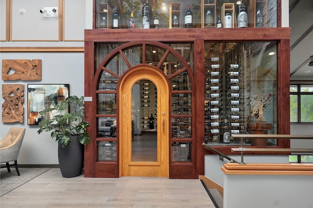 5245 S Stonehaven Dr, Springfield, MO 65809 - wine cellar featuring wood finished floors and baseboards