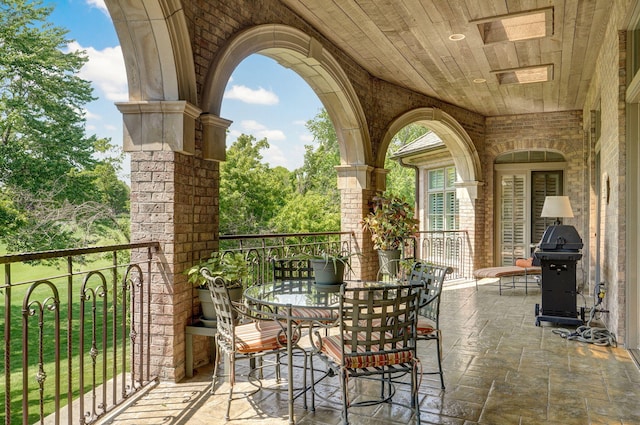 5245 S Stonehaven Dr, Springfield, MO 65809 - balcony with grilling area