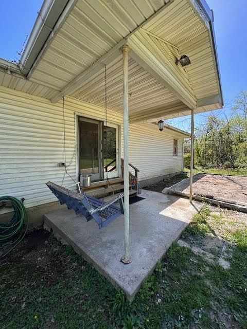 view of patio featuring entry steps
