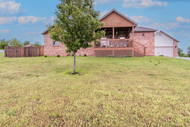 ranch-style home with brick siding, concrete driveway, and an attached garage