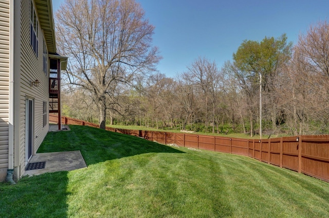 view of yard with stairs
