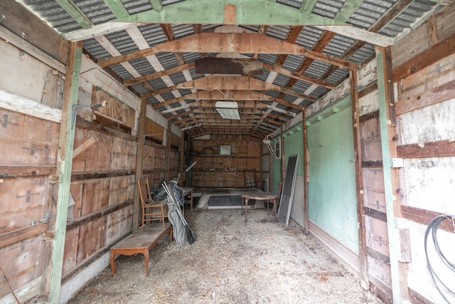storage area featuring an exterior structure