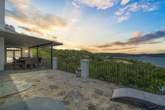 view of patio featuring outdoor dining space
