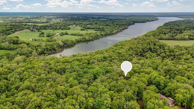 4855 E Cimarron Ln, Springfield, MO 65803 - aerial view of a nearby body of water and a forest