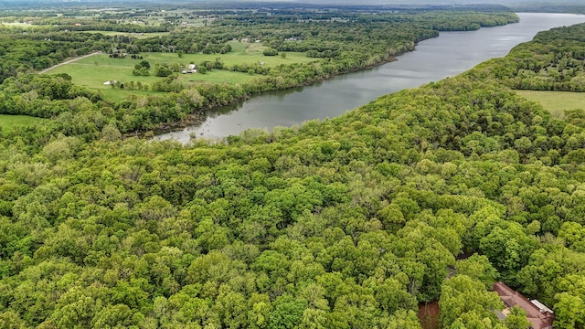4855 E Cimarron Ln, Springfield, MO 65803 - aerial view of a nearby body of water and a heavily wooded area
