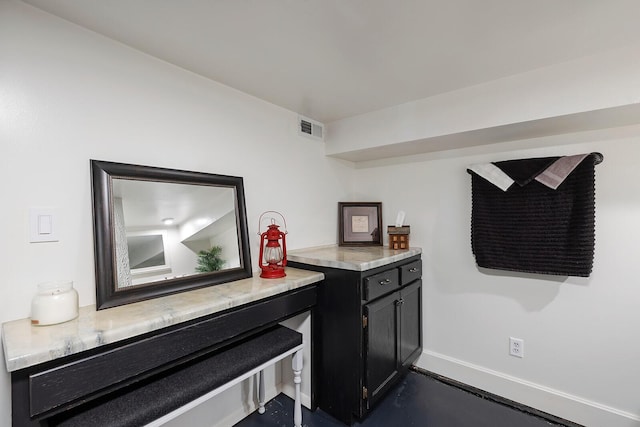 bar area with baseboards