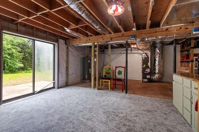 79 County Road 101, Gainesville, MO 65655 - basement with water heater and heating unit
