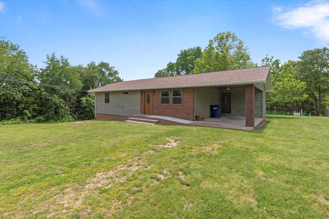 79 County Road 101, Gainesville, MO 65655 - rear view of property featuring a yard and a patio area