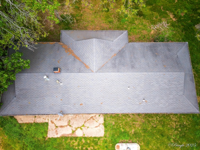 view from above of property