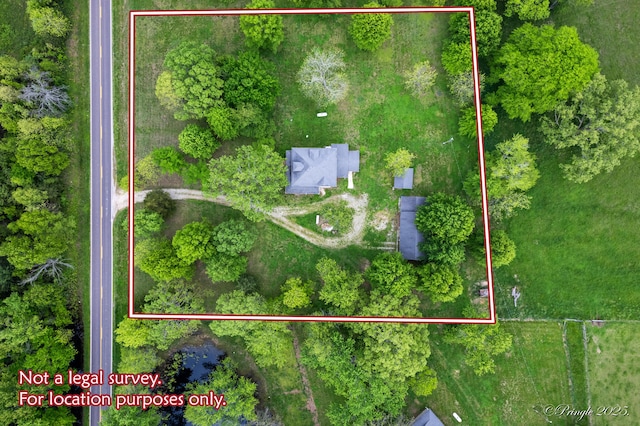 view of property location with property boundaries highlighted