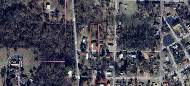 920 Oak St, Thayer, MO 65791 - map / location featuring property parcel outlined