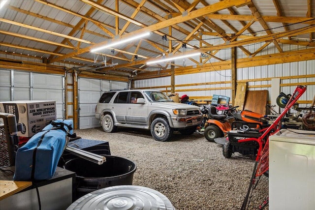 1215 E 515th Rd, Morrisville, MO 65710 - garage featuring metal wall