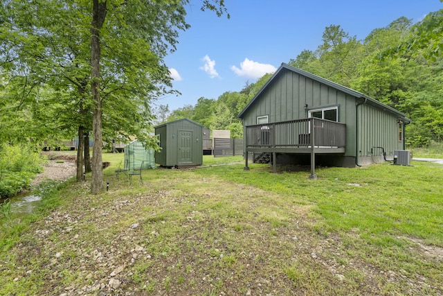 1226 Peace In Valley Rd, Blue Eye, MO 65611 - view of shed featuring central AC unit