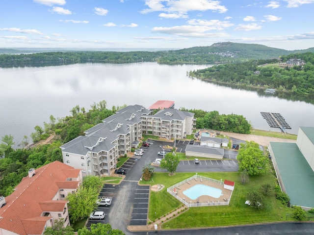 680 Emerald Pointe Dr Unit 6, Hollister, MO 65672 - drone / aerial view of a nearby body of water and a pool area
