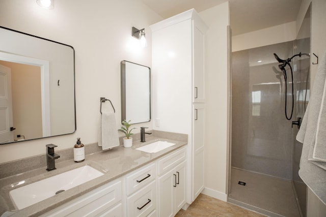 13320 E 1424th Rd, Stockton, MO 65785 - bathroom featuring double vanity and walk in shower