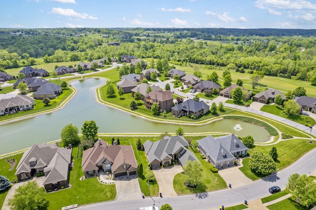 3260 W Rivulet Pass, Springfield, MO 65810 - aerial view of residential area featuring a nearby body of water