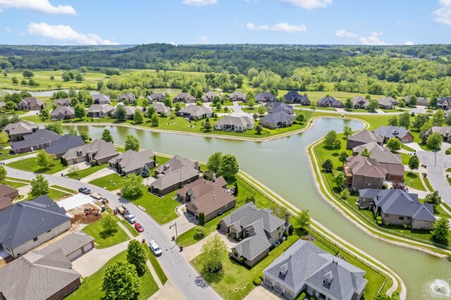 3260 W Rivulet Pass, Springfield, MO 65810 - aerial view of residential area with a nearby body of water