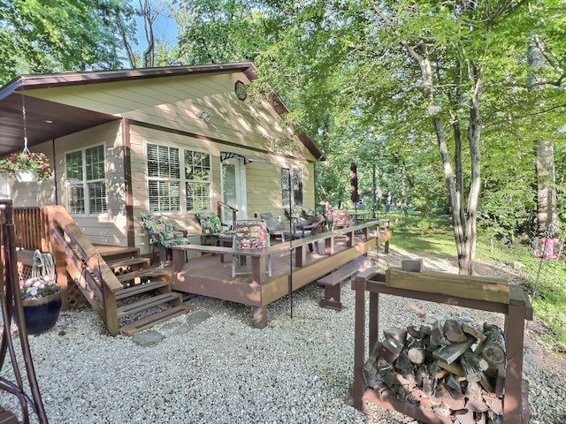 1424 Brown Rd, Van Buren, MO 63965 - view of wooden deck