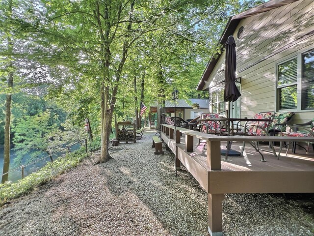 1424 Brown Rd, Van Buren, MO 63965 - view of yard featuring a wooden deck