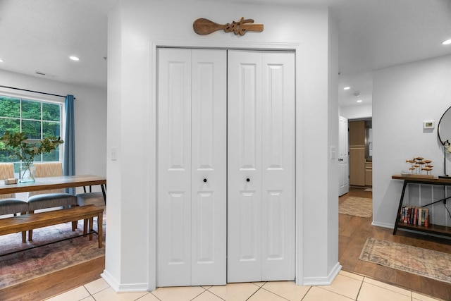 77 Anglers Pointe Unit 4, Branson, MO 65616 - hall featuring recessed lighting, light tile patterned floors, and baseboards