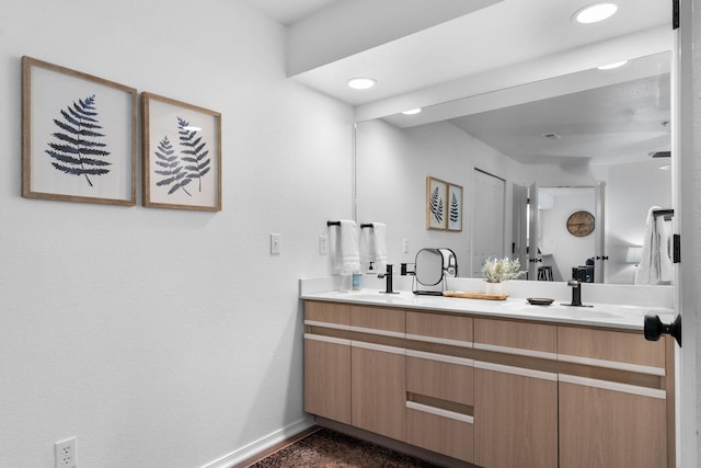 77 Anglers Pointe Unit 4, Branson, MO 65616 - full bath featuring double vanity, baseboards, and recessed lighting